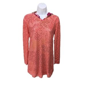 NWT Title Nine Amphib Tunic Dress XS Long Sleeve Mesh Hoodie Golf Mini Dress